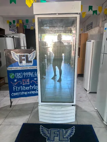 FREEZER EXPOSITOR CERVEJEIRO REFRIGERADOR DUPLA FUNÇÃO 500 LITROS FROST FREE 