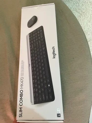 Kit Teclado e Mouse - Slim Combo MK470 - Logitech