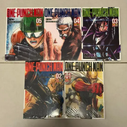 One Punch Man vol. 1 ao 5 (Panini) ? lote em excelente estado