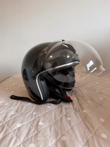 Capacete Urban Tracer Flake Preto + Viseira