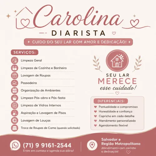 DIARISTA PROFISSIONAL