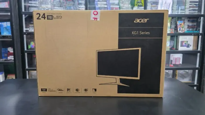 Monitor Gamer 23,6" Acer KG1 - Full HD, 144Hz, 1MS, AMD FreeSync - KG241Q