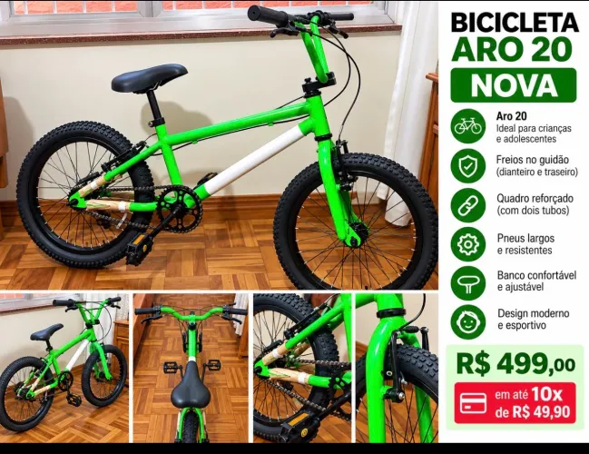 Bicicleta infantil aro 20 NOVA