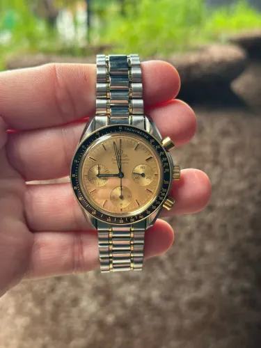 Relógio Omega speedmaster reduced Two tone gold 18k