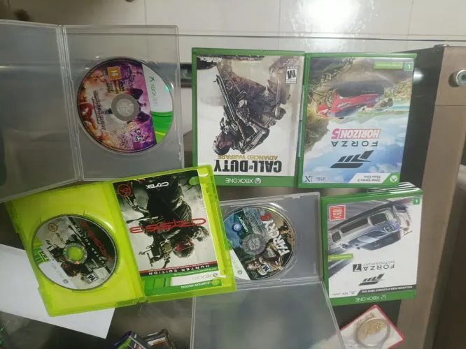 Jogos xbox one e 360 retrocompativel Raro forza 7 e Horizon 5 para colecionar
