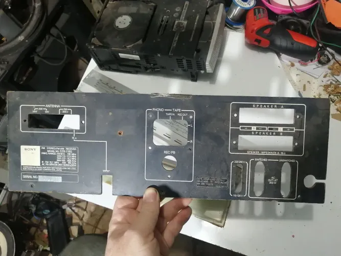 Traseira de madeira do receiver Sony STR 11 bs!