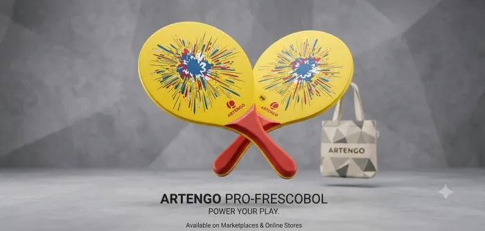 Conjunto de duas raquetes para se divertir com esportes 