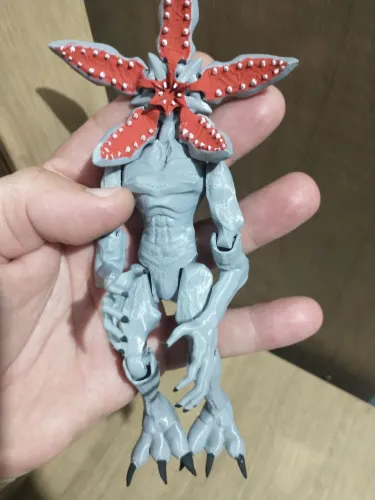 Demogorgon Stranger Things articulado, boneco 3D