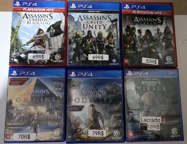 Coleção Assassins Creed - PS4