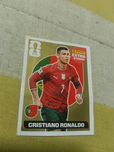 Figurinha CR7 Ouro
