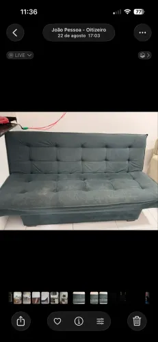 Vendo sofá cama 3 lugares