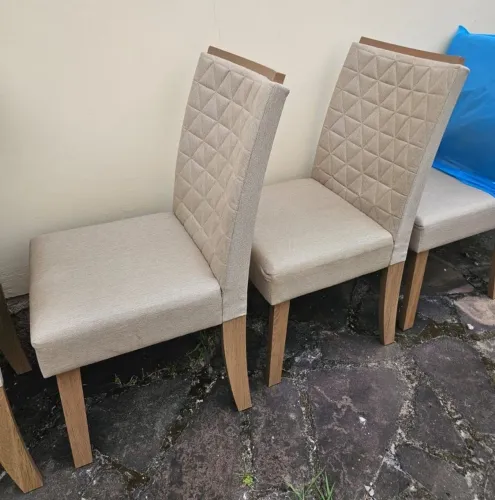 Cadeiras de jantar confortáveis e maiores 6x