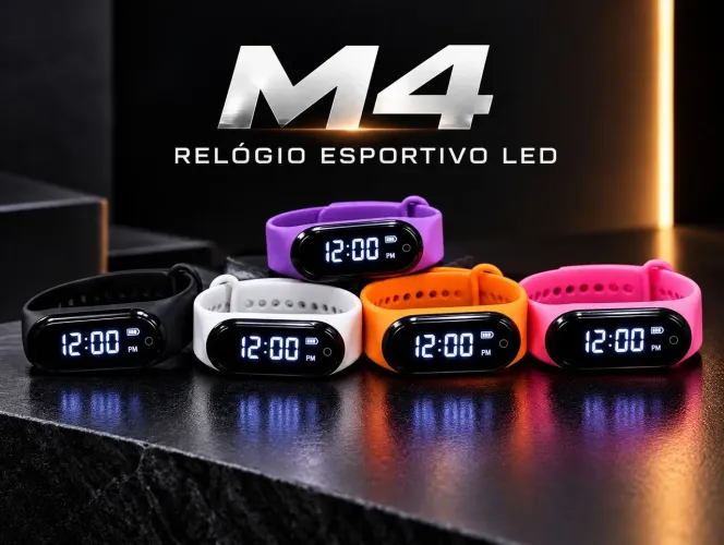 RELÓGIO M4 ESPORTIVO LED