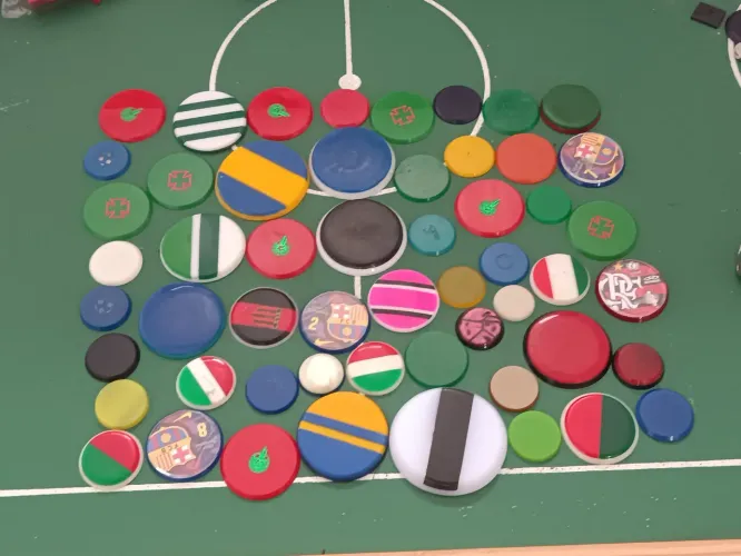 Mega lote 54 botões futebol de mesa futebol de botão 