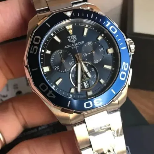 relógio TAG Aquaracer A quartzo, 43 mm, Aço CAY111B.BA0927