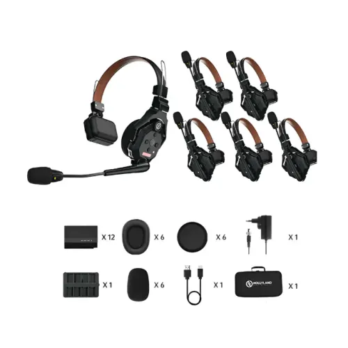 Hollyland Solidcom C1 Pro 6S (kit para 6 pessoas).