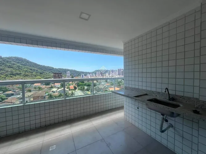 Apartamento à venda no Canto do Forte, Praia Grande/SP  2 suítes, varanda gourmet e 2 vaga