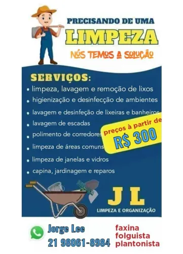 Serviços de limpeza em geral