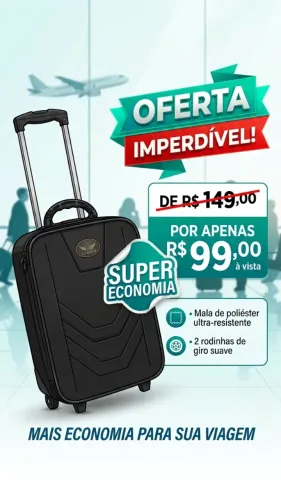 Mala de viagem Pequena bordo 10kg