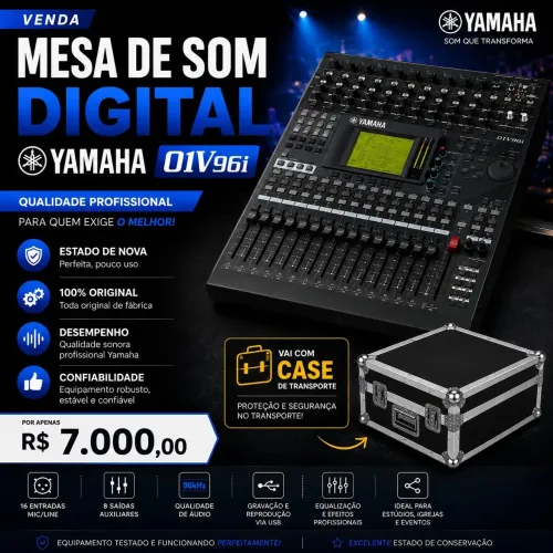MESA DE SOM DIGITAL YAMAHA
