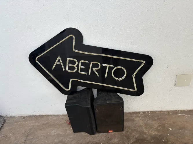 Letreiro led Aberto