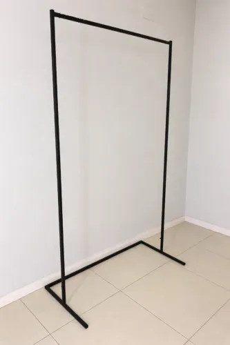 Arara de Roupas Preta - Metalon