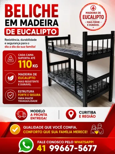 BELICHE PRETA A PRONTA ENTREGA ENTREGA E MONTAGEM CURITIBA E REGIAO