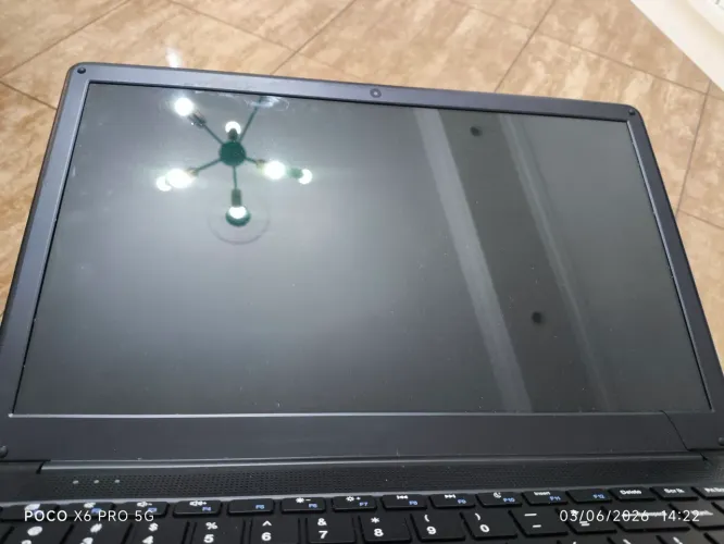 Tela do notebook EVOO