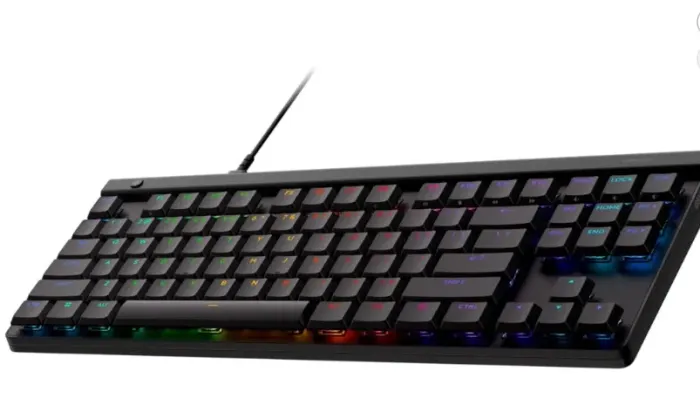 Teclado mecanico logitech low profile switch marrom