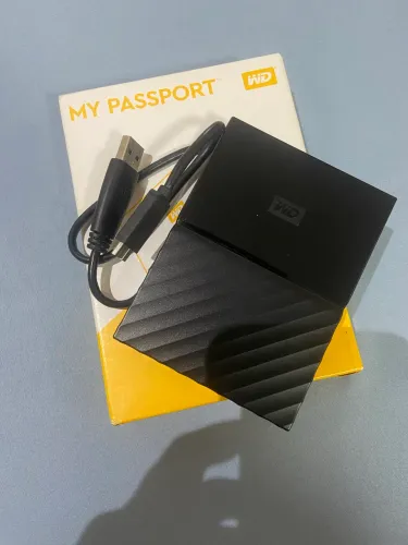 HD Externo WD My Passport 1TB - Completo na Caixa