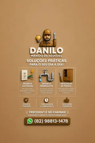 Eletricista encanador e montador de móveis 