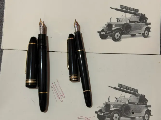 2 Canetas-Tinteiro Montblanc Meisterstück Originais (Modelos 146 e 144)