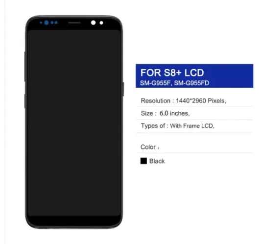 Tela s8 plus com aro LCD 
