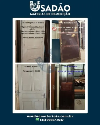 Portas de Madeira a Partir de R$250,00