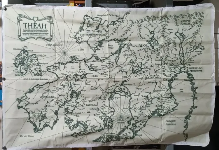 Mapa de Pano - 7º Mar RPG - Mundo de Thèah (Exclusivo do Financiamento Coletivo)