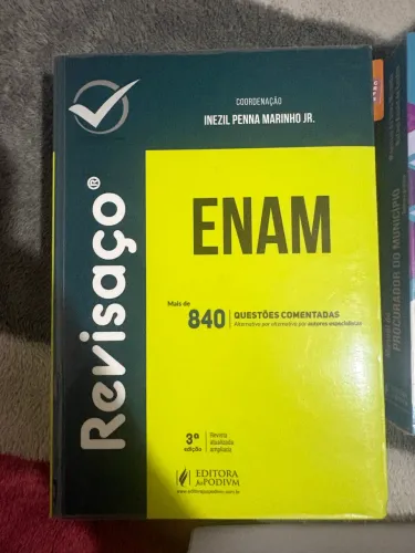 Livro -     Revisaço ENAM 840 Questões Comentadas Preparatório Magistratura