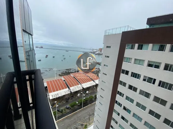 Apartamento na Beira Mar de Fortaleza - Vista Mar - 52m2 - 1 quarto - varanda - area lazer