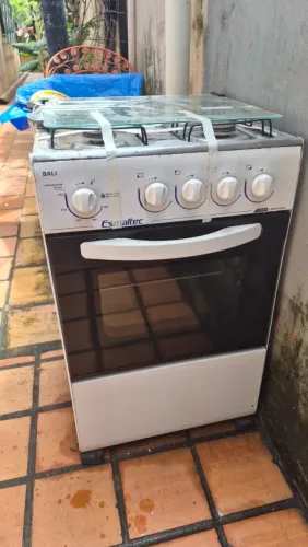 Fogão Esmaltec Bali Mesa Inox 4 bocas