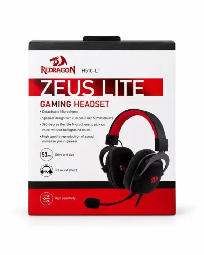 Headset Gamer Redragon Zeus Lite H510-LT Novo Lacrado