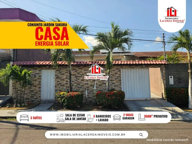 Jardim Sakura, Casa com 3 suítes e espaço Edícula com piscina, Energia solar, Poço artesia