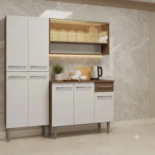 Cozinha Modular Madesa Emilly - Excelente estado