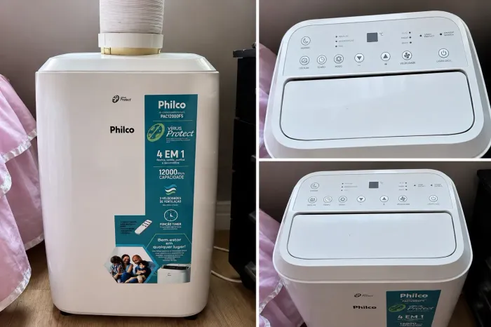 Ar-Condicionado Portátil Philco 12.000 BTUs - PAC12000F5 4 em 1