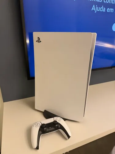 PlayStation 5 1TB, Mídia Física, 1 controle e 2 jogos.