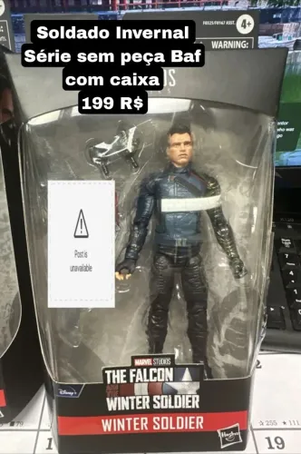 Solda Invernal Marvel legends com caixa sem peça baf