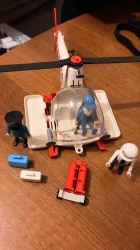 Playmobil Helicóptero Polícia com 3 Bonecos e Acessórios