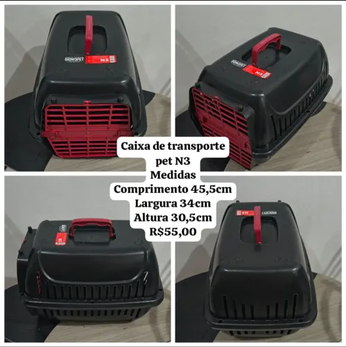 Caixa de transporte pet tamanho 3