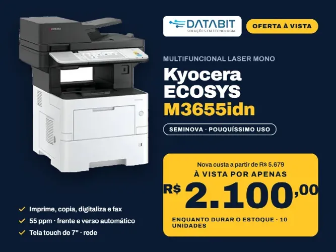 Multifuncional Laser Kyocera M3655idn Seminova