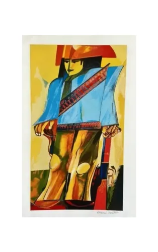Aldemir Martins, Serigrafia, O Cangaceiro, 60x33cm, Assinatura e Chancela do Instituto.