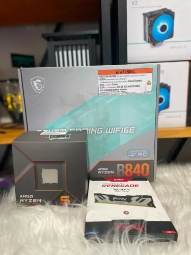 Kit Ryzen5 7600, 1X16 GB RAM 7600MT\s , B840 Wi-Fi