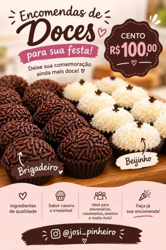 Encomenda de Doces Tradicionais.